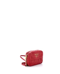 Pre-Owned Prada Mini Camera Bag Nappa Gaufre