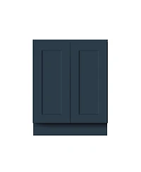 Boyel Living 27 Inch Wide Full Height Door Base Cabinet, Ready to Assemble Kitchen Cabinet with Solid Wood Frame, Soft-Close Slides and Hinges