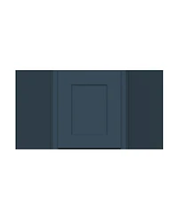 Boyel Living 18 Inch Height Short Corner Wall Cabinets, Ready to Assemble Kitchen Cabinet with Solid Wood Frame, Soft-Close Slides and Hinge