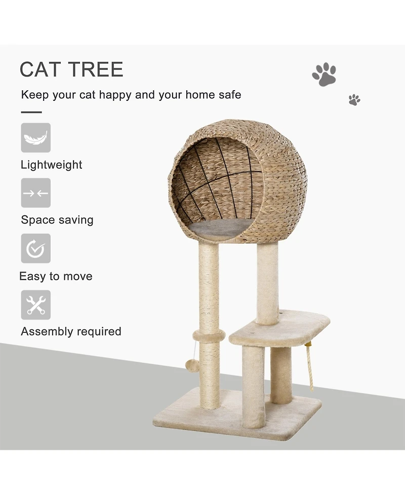 Ruie 39 inch Cat Tree Tower with Sisal Scratching Posts and Condo