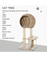 Ruie 39 inch Cat Tree Tower with Sisal Scratching Posts and Condo