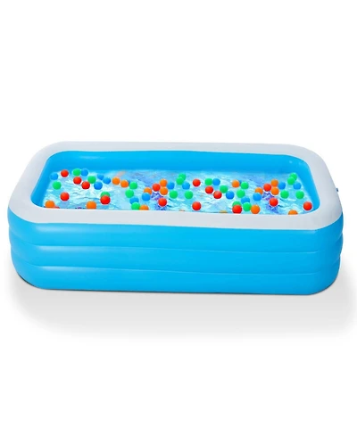 Zeny Inflatable Swimming Pools Family Swim Play Center Pool Blow up Kiddie Pool for Family Inflatable Lounge Pool