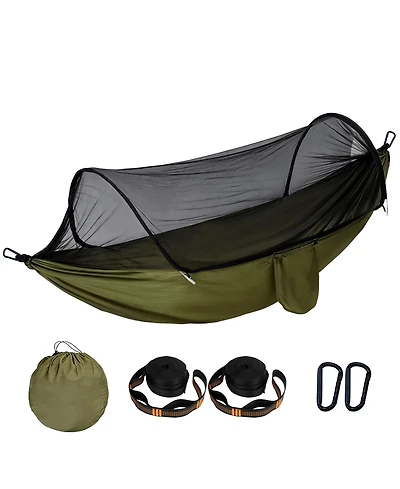 Piscifun 2 Person Pop Up Camping Hammock With Mosquito Net Lightweight Portable Outdoor Indoor Travel