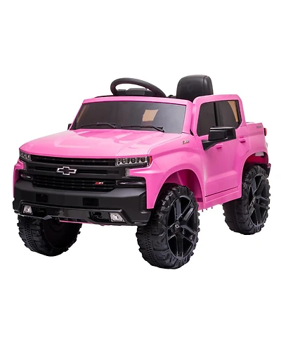 homfan 12v Chevrolet Licensed Ride-On Truck with Remote Control, Battery Powered, 66 lbs Capacity, Ages 3-8