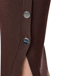 Dkny Women's 3/4 Sleeve Boat Neck Midi Sweater Dress