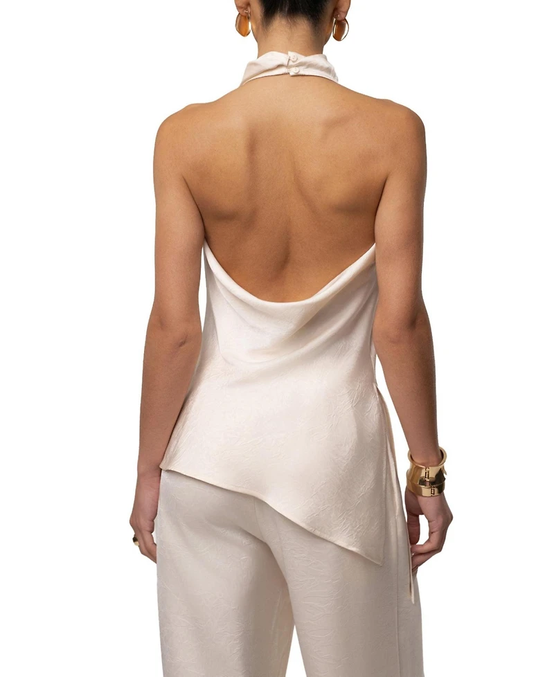 Jluxlabel Women's Draped Satin Pant Set