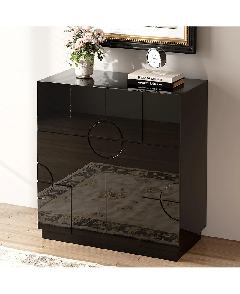 Vlsrka 31.5" Accent Cabinet with Adjustable Shelves