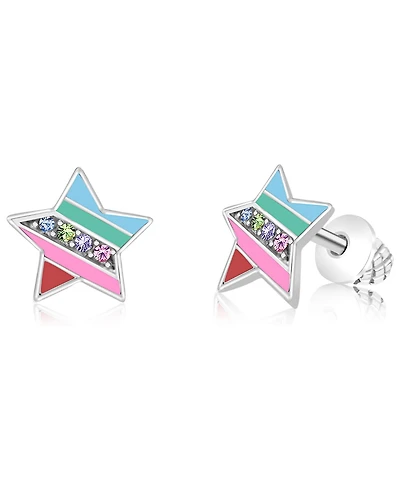 Chanteur Kids Star Hypoallergenic Earrings for Girls with Surgical Titanium Screwbacks