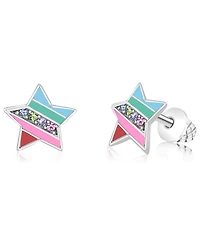 Chanteur Kids Star Hypoallergenic Earrings for Girls with Surgical Titanium Screwbacks