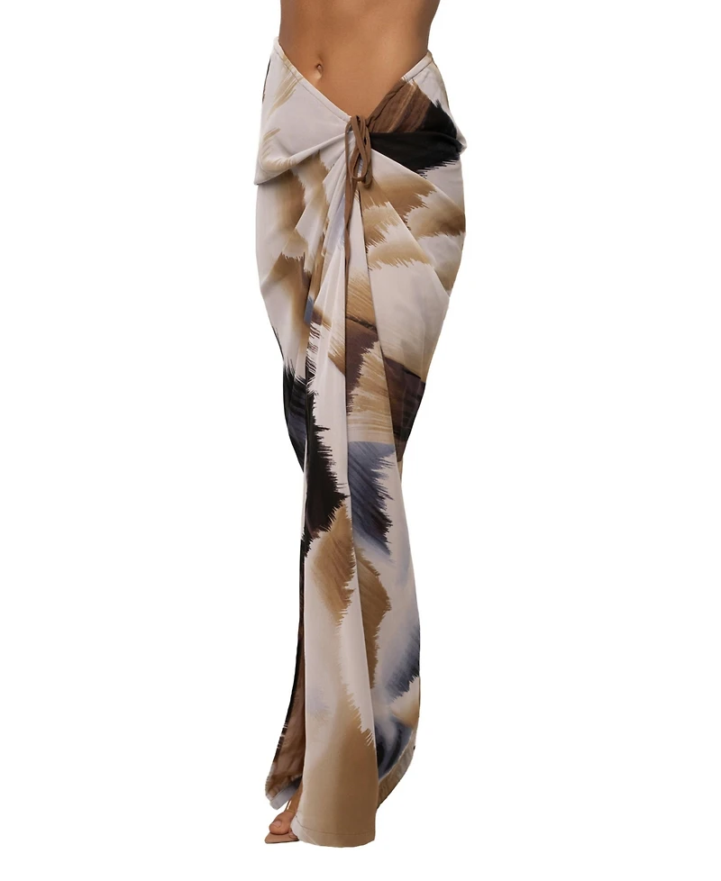 Jluxlabel Women's Abstract Noelia Printed Skirt