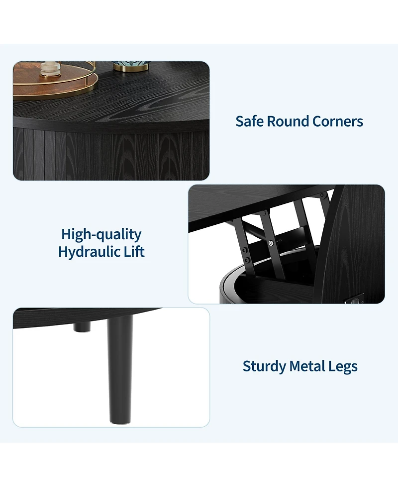 homfan Mid Century Modern Coffee Table