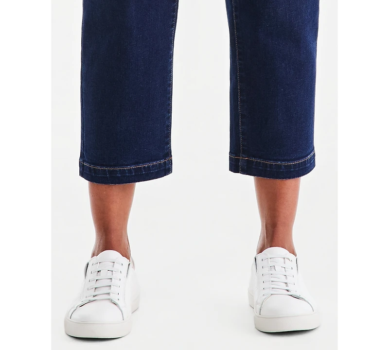 Style & Co Women's High-Rise Straight-Leg Pull-On Utility Jeans, Macy's Exclusive