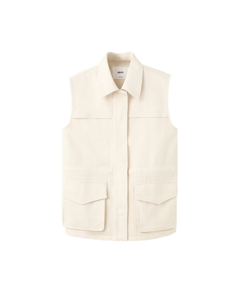 Mango Women's Oversized Denim Vest