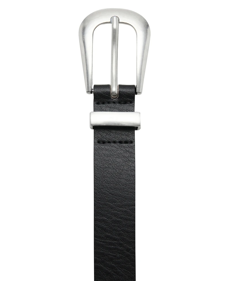 Mango Women's Metal Detail Leather Belt