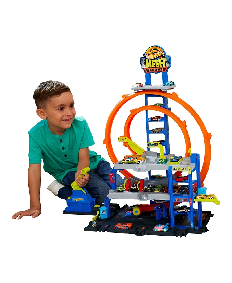 Hot Wheels Mega Loop Garage Playset