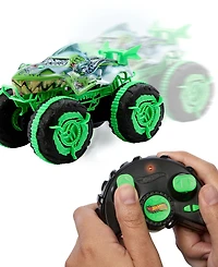 Hot Wheels 1:15 Scale Monster Trucks Mutant Chaos All-Terrain Great Bite Rc Remote-Control Toy