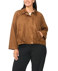 Vince Camuto Plus Raglan-Sleeve Jacket