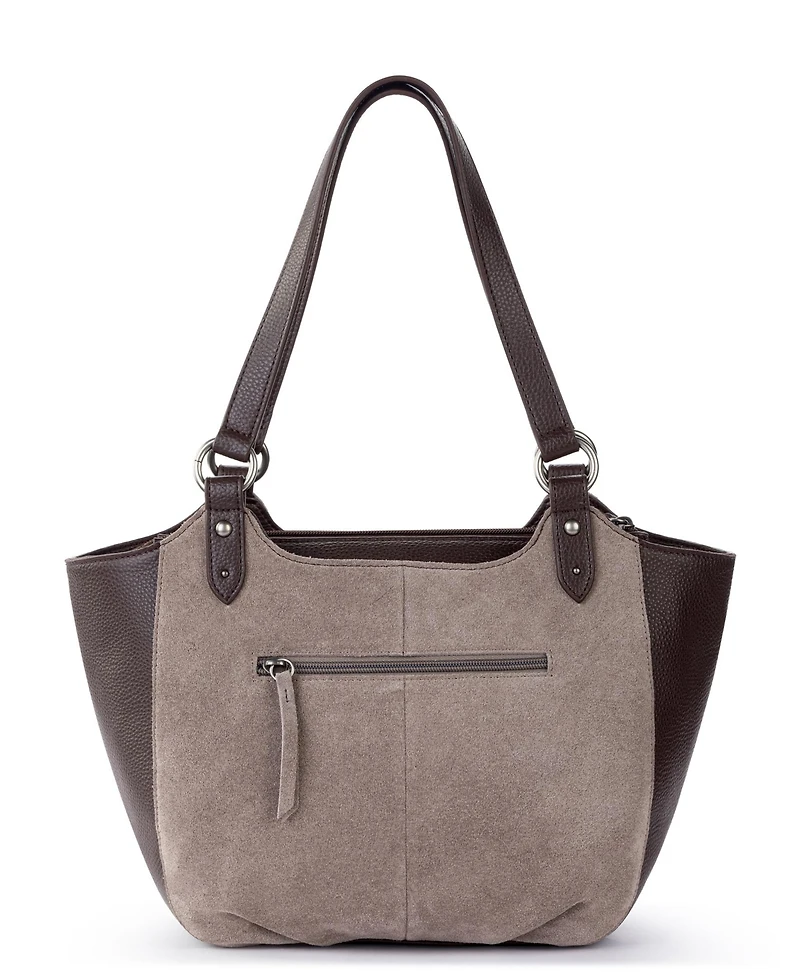 The Sak Bolinas Leather Extra Large Satchel Handbag