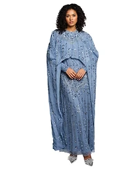 Maryisa Women's Modestcape Embellished Sequins Maxi Dress