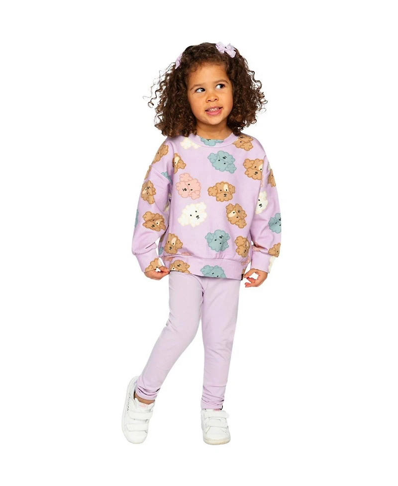 Deux par Little and Big Girl 6Y- 12Y Cotton Leggings Lavender