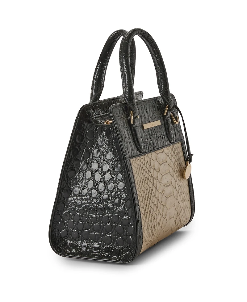 Brahmin Cami Multi Breckenridge Small Leather Satchel Handbag