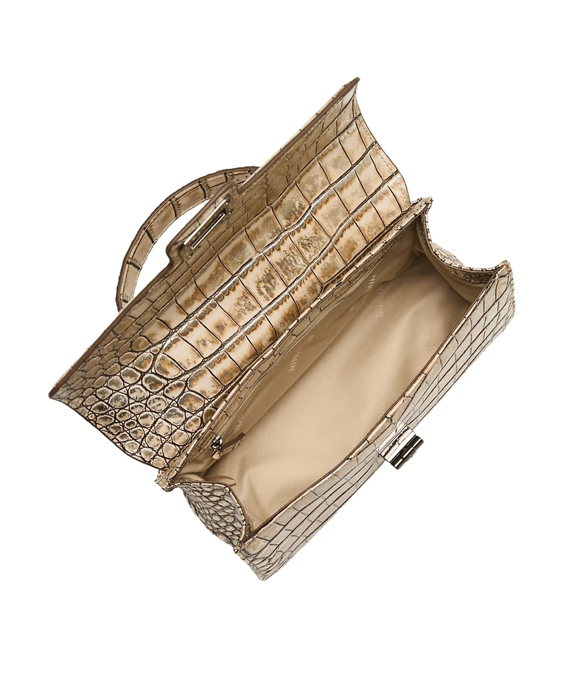 Brahmin Genie Shale Leather Small Crossbody Handbag