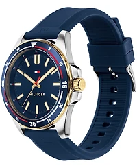 Tommy Hilfiger Men's Quartz Navy Silicone Strap Watch 42mm