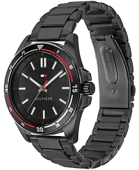 Tommy Hilfiger Men's Quartz Black Ip Stainless Steel Bracelet Watch 42mm
