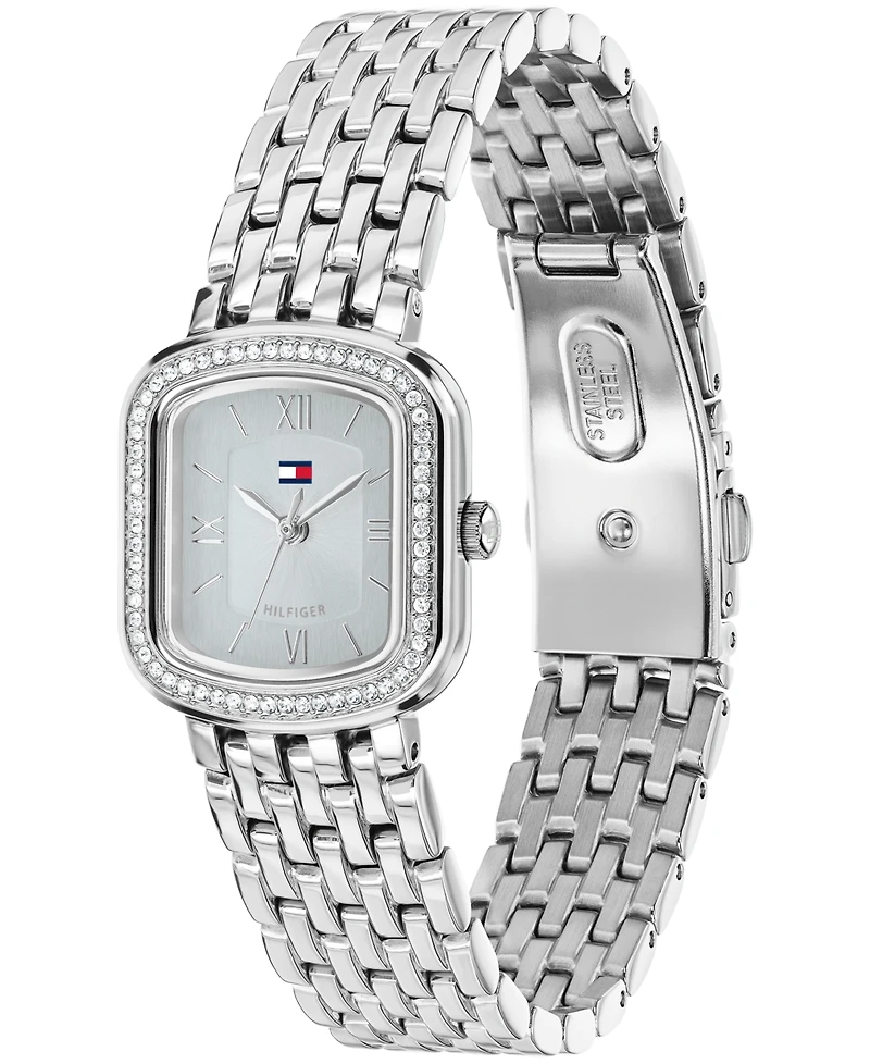 Tommy Hilfiger Women's Quartz Silver-Tone Stainless Steel Bracelet Watch 22mm