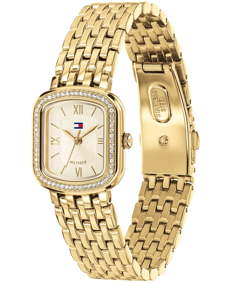 Tommy Hilfiger Women's Quartz Gold-Tone Stainless Steel Bracelet Watch 22mm