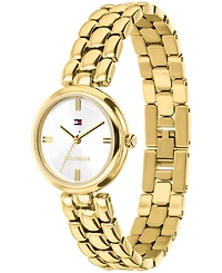 Tommy Hilfiger Women's Quartz Gold-Tone Stainless Steel Bracelet Watch 26mm