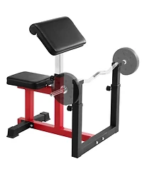 Sevorley Adjustable Weight Bench with Leg Extension and Preacher Curl, 440 lb Capacity