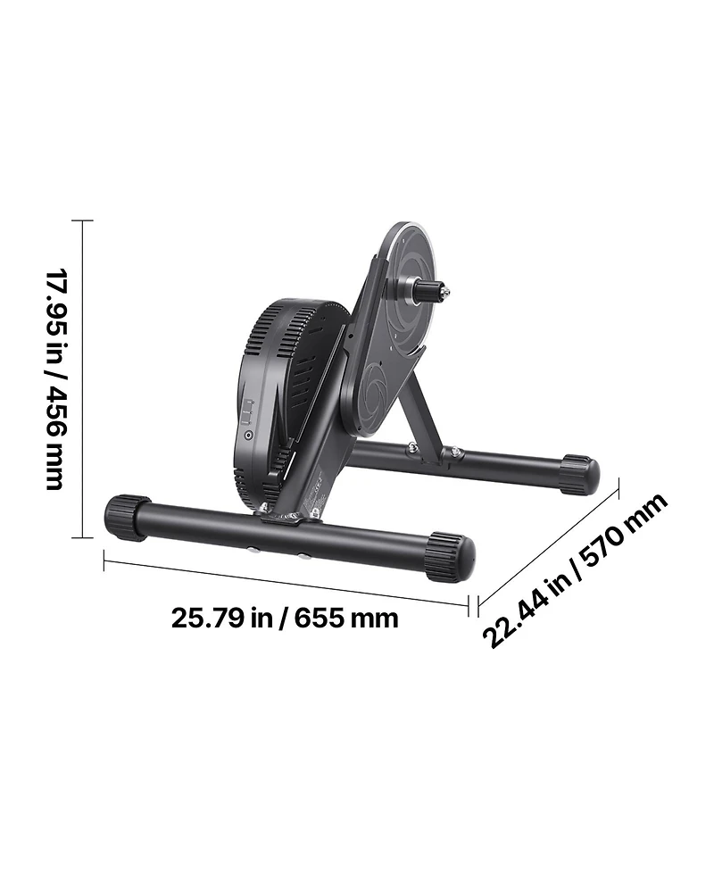 Sevorley Smart Direct-Drive Bike Trainer, 1-13 Resistance Levels, Zwift Compatible, 26-29 in and 700C