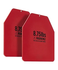 Sevorley 8.75 lb Weight Vest Plates, Pair of Contoured Steel Weighted Plates