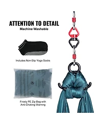 Sevorley Aerial Silk Yoga Swing Kit, 8.7 Yards, Nylon Hammock with Rigging Hardware, Green