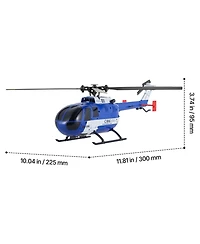 Sevorley 4-Propeller Rc Helicopter, 2.4GHz 6-Axis Gyro Remote Control Plane for Beginners