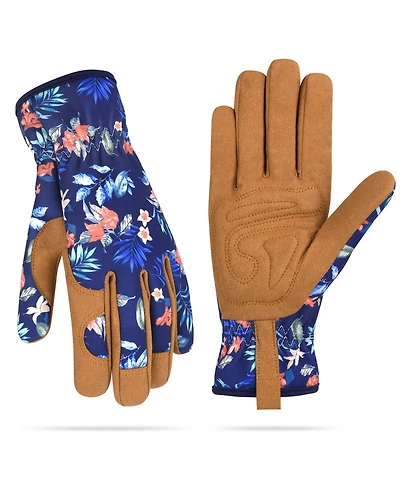 Xdovet Women Leather Garden Gloves Thorn Proof Working