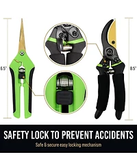 Xdovet Professional Bypass Pruning Shears Garden Set