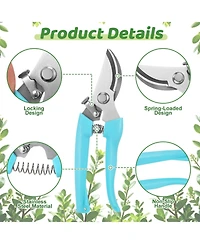 Xdovet Garden Pruning Shears Gloves Set Stainless Steel Trimming Tools