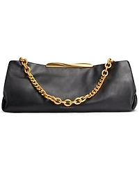 Donna Karan New York Poplin Extra-Large Leather Clutch