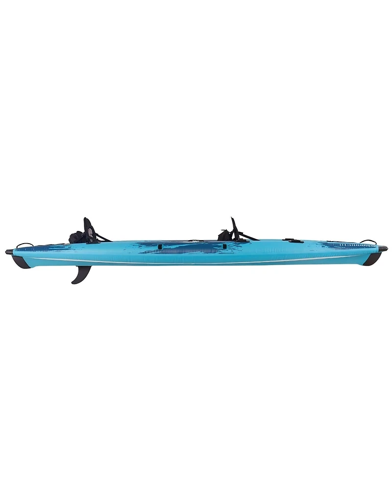 Sevorley 2-Person Inflatable Kayak, 700 lb Capacity with 2 Paddles, Hand Pump and Carry Bag