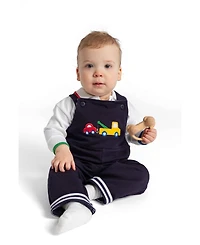 Florence Eiseman Baby Boy ( 6M to 24M ) French Terry Knit Longall With Tow Truck