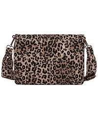 True Religion Women's Bling Logo Leopard Messenger Bag