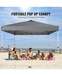Sevorley Pop Up Canopy Tent, 10 x 10 feet, Waterproof Instant Gazebo with Roller Bag and 4 Sandbags