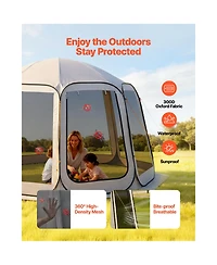 Sevorley 12 x 11 feet Pop Up Screen House Tent with Mesh Walls and Carry Bag