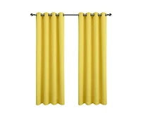 Kate Aurora 2 Pieces Blackout Grommet Thermal Window Curtain Panels