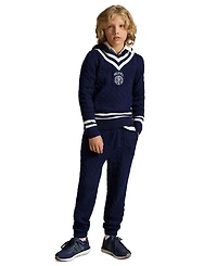Polo Ralph Lauren Boys' 8-20 Hooded Cricket Sweater