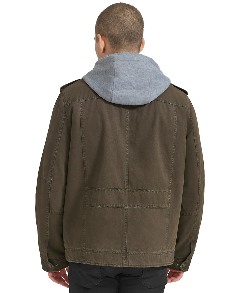 Levi's Men's Sherpa Lined Two Pocket Hooded Trucker Jacket