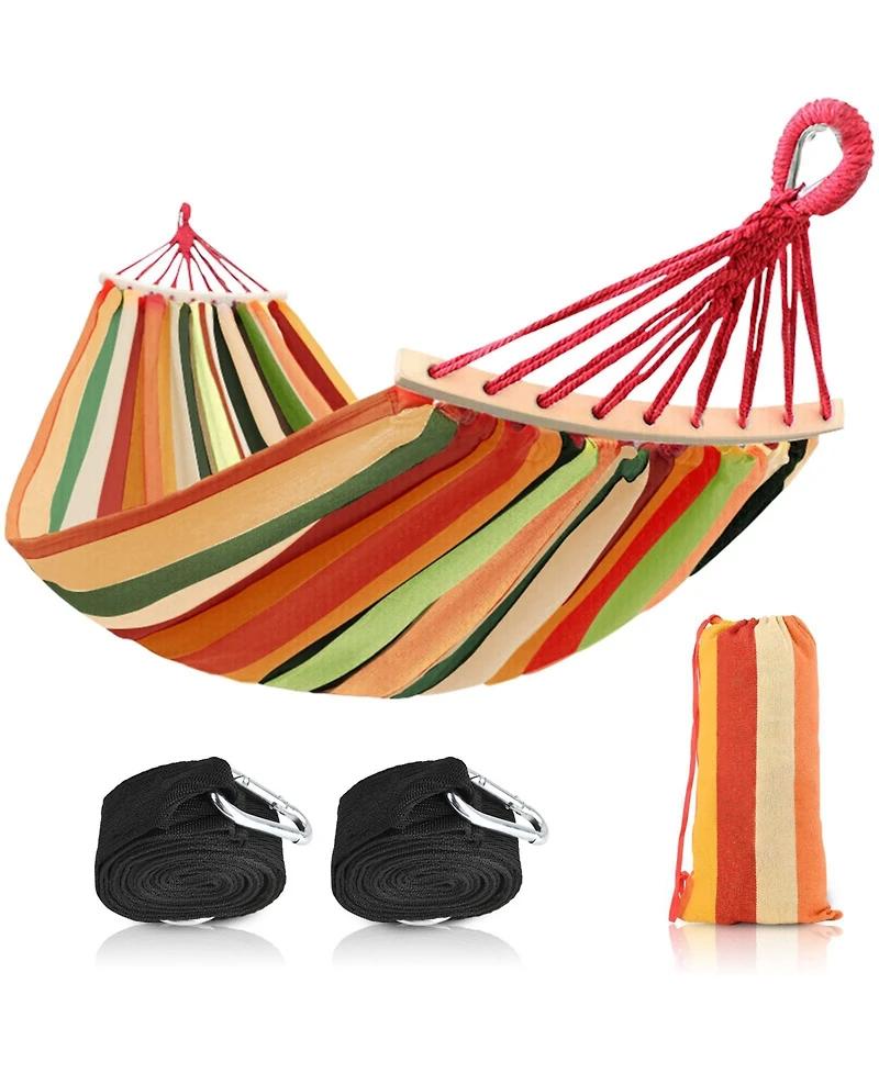 Piscifun Portable Double Single Hammock With Tree Straps Carrying Bag 660lbs Capacity For Camping Outdoor