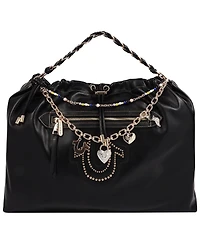 True Religion Women's Vintage Chain Soft Hobo Bag